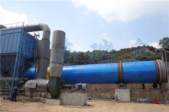 貴州煤泥烘干機試運行現場